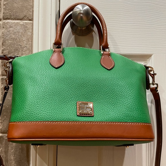 SOLD Dooney & Bourke Kelly Green Darcy Satchel - Picture 10 of 13